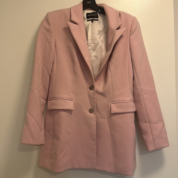 Something Navy Slouchy Narrow Lapel Blazer - Picture 1 of 8